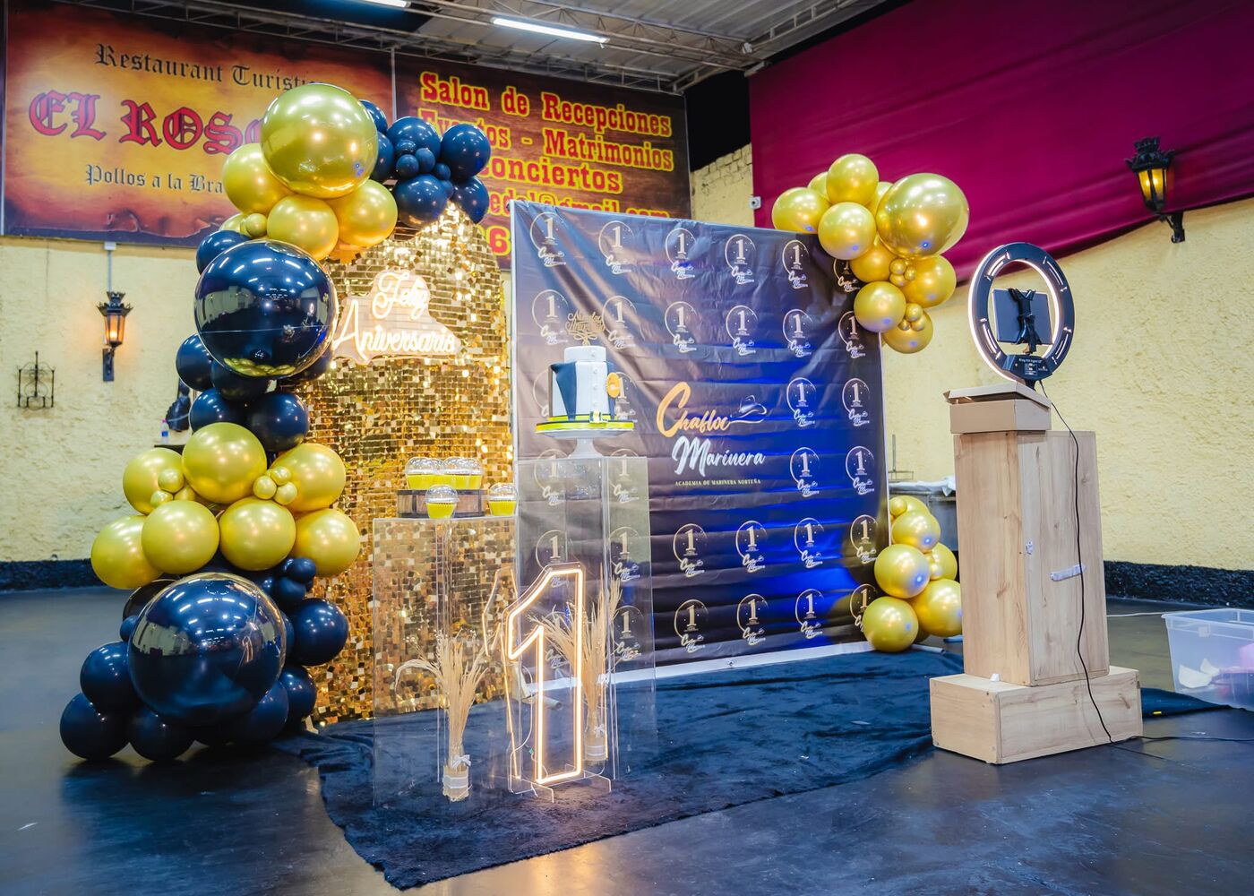 Decoración del aniversario Chafloc Marinera