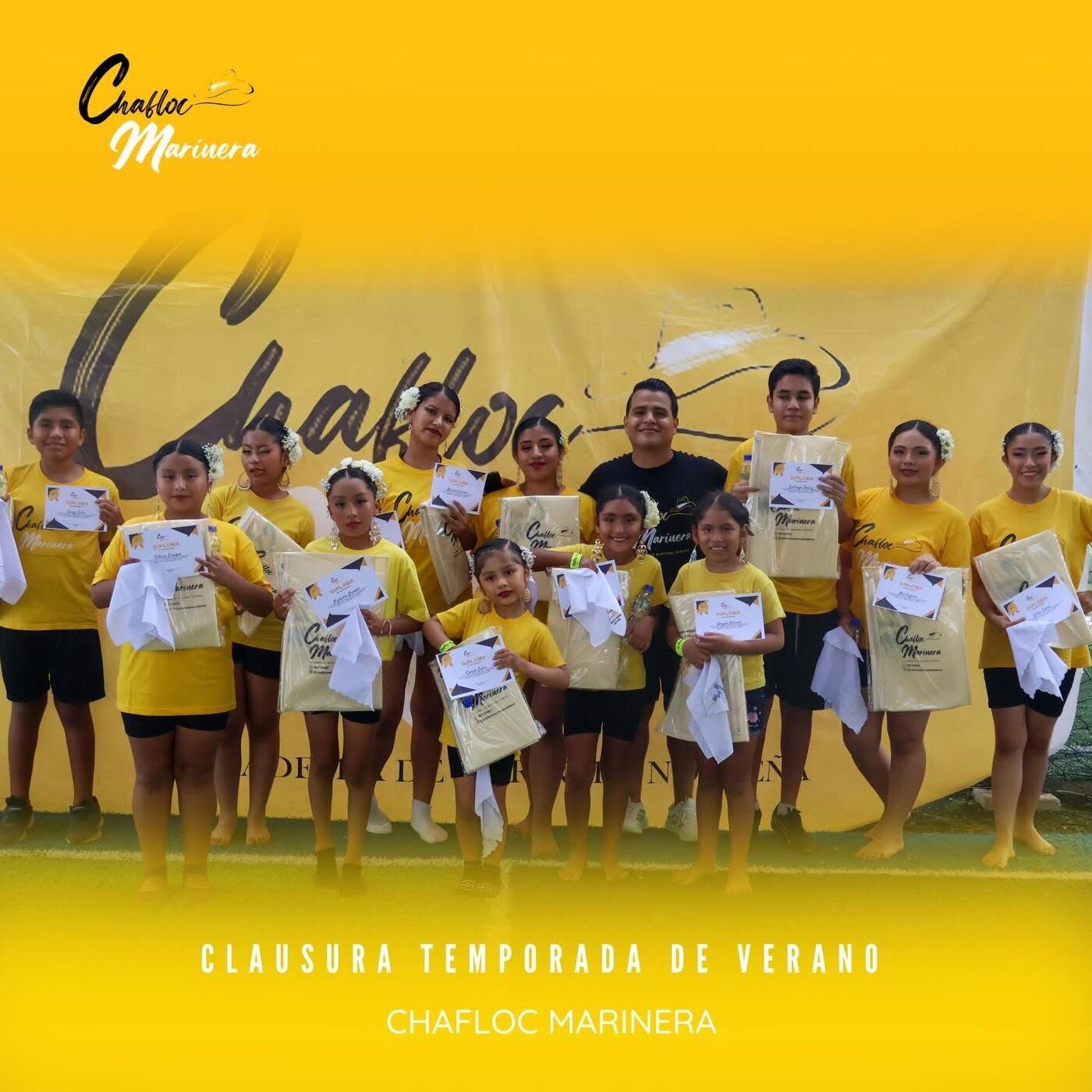 Clausura temporada de verano, grupo grande