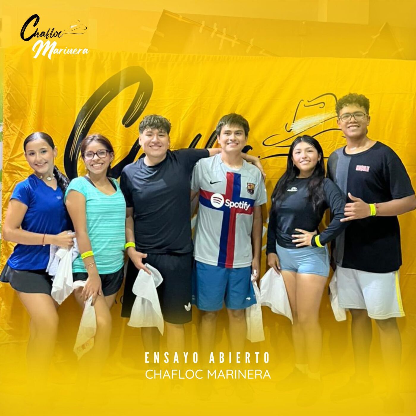 Ensayo abierto, grupo de jóvenes