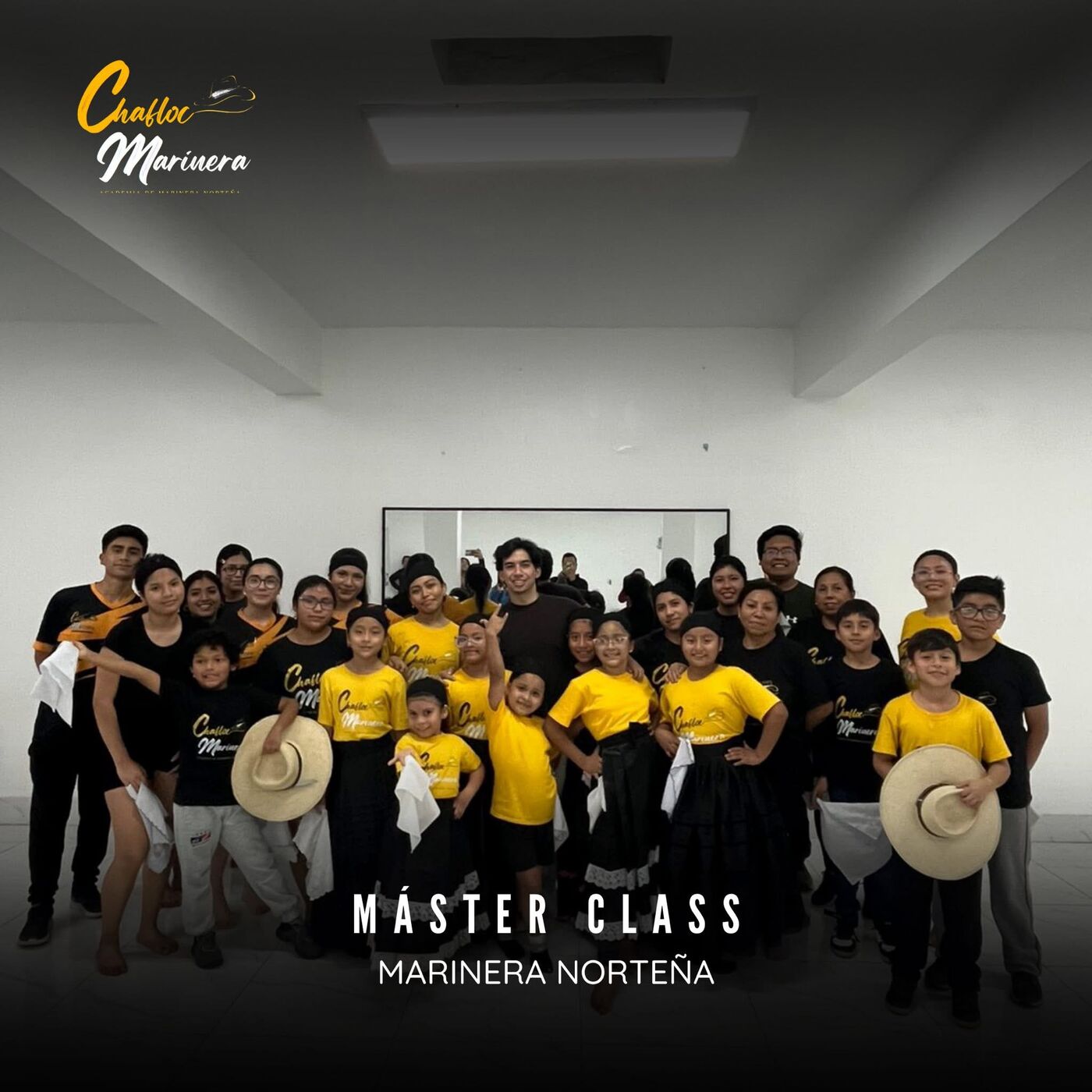 Máster class de marinera norteña, grupo completo